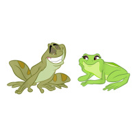 The Princess and the Frog Tiana and Naveen Art | Teevron