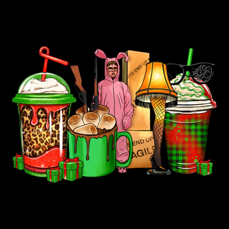 Christmas Movie Coffee Cups Heavy Core Tee by CowGirlArtShop | Teevron