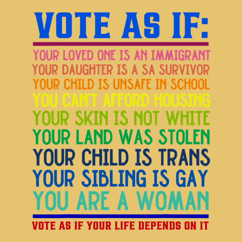Vote As If Your Life Depends On It Human Rights Premium Sweatshirt by SnappyArt | Teevron