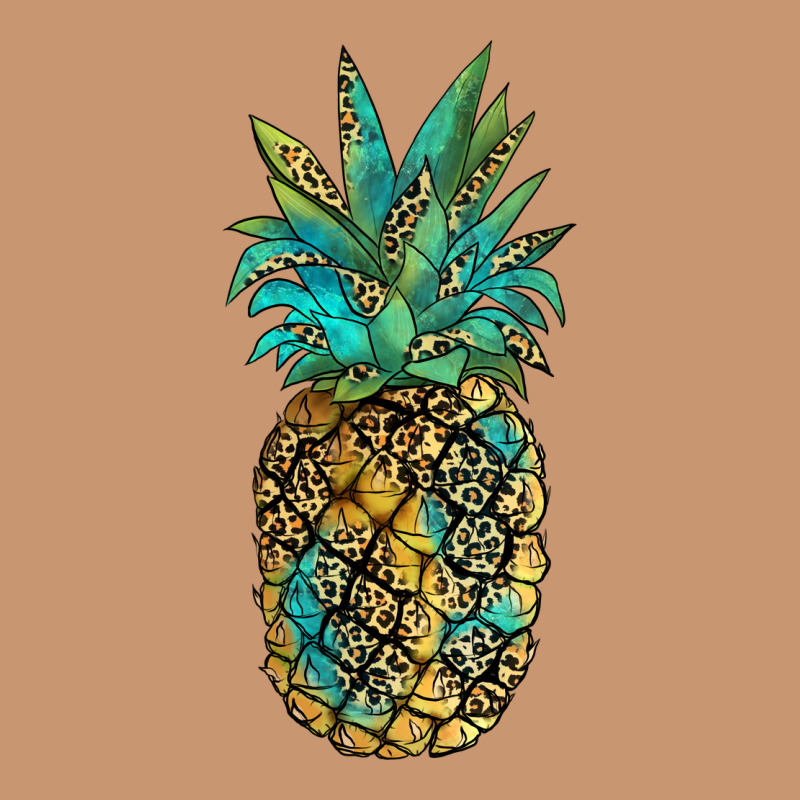 Leopar Turquoise Pineapple Heavyweight Hoodie by JahusDesignShop | Teevron