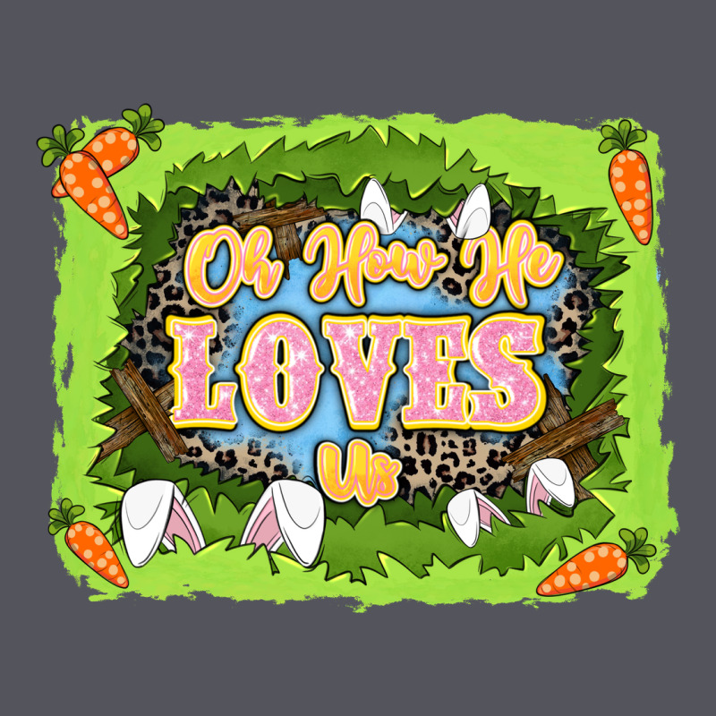 Oh How He Loves Us Easter Day Vintage Hoodie by LillyAllenDesigns | Teevron