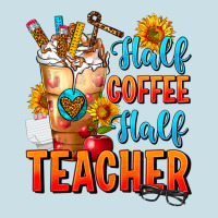 Half Coffee Half Teacher Ladies Tee | Teevron