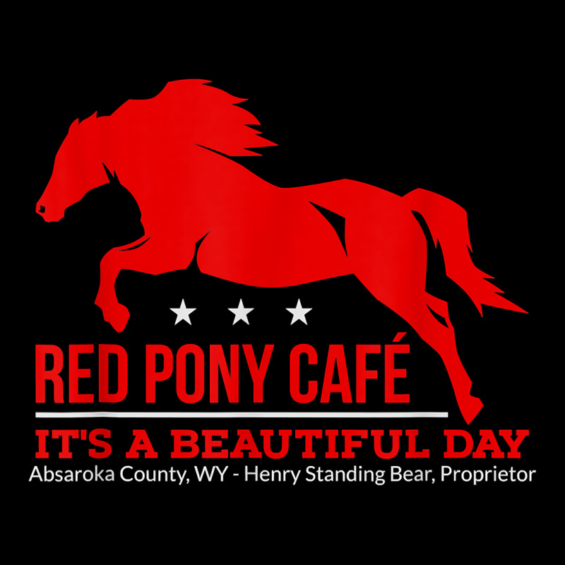 Red Pony Cafe, Funny Cute Horse Lover Premium Sweatshirt by ArtMosaic | Teevron