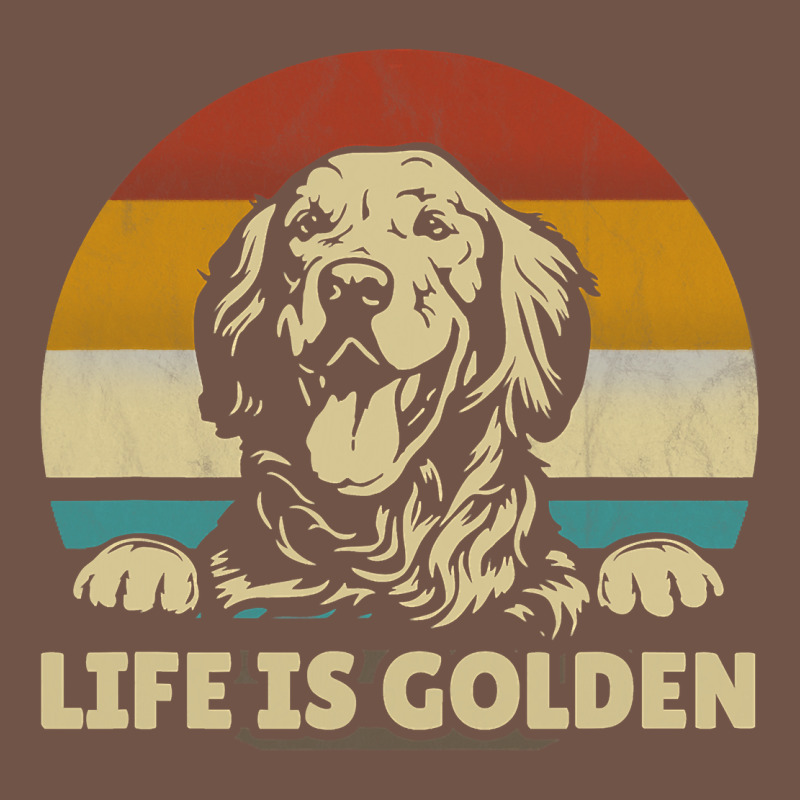 Golden Retriever Dog Life Is Golden Retro Vintage Premium Sweatshirt by ArtMosaic | Teevron