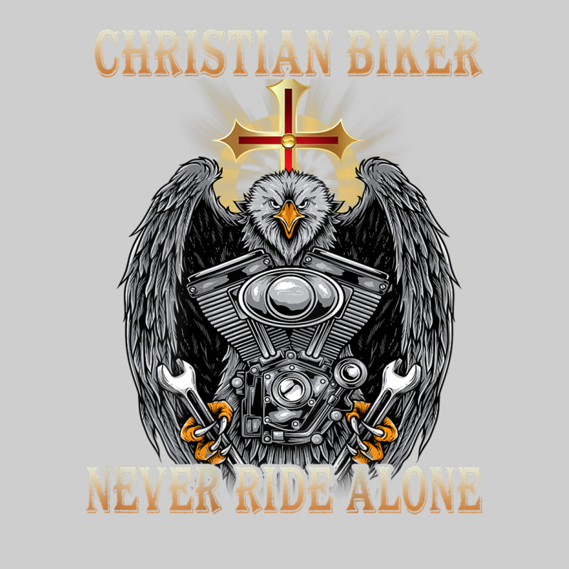 Jesus Christian Biker Never Ride Alone Premium Sweatshirt by ArtMosaic | Teevron