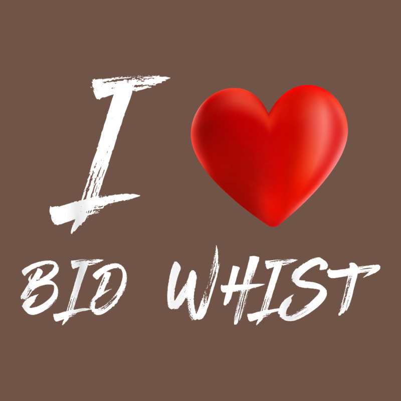 I Love Heart Bid Whist Card Game T Shirt Premium Sweatshirt by ArtMosaic | Teevron