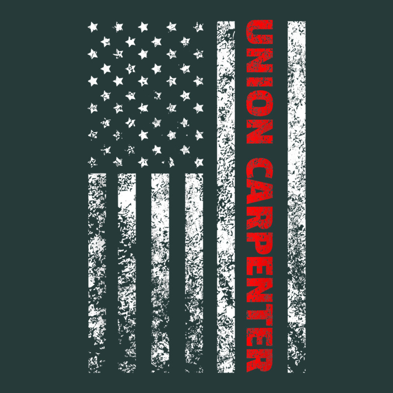 Union Carpenter With A Vintage American Flag For Fans Premium Sweatshirt by ArtMosaic | Teevron