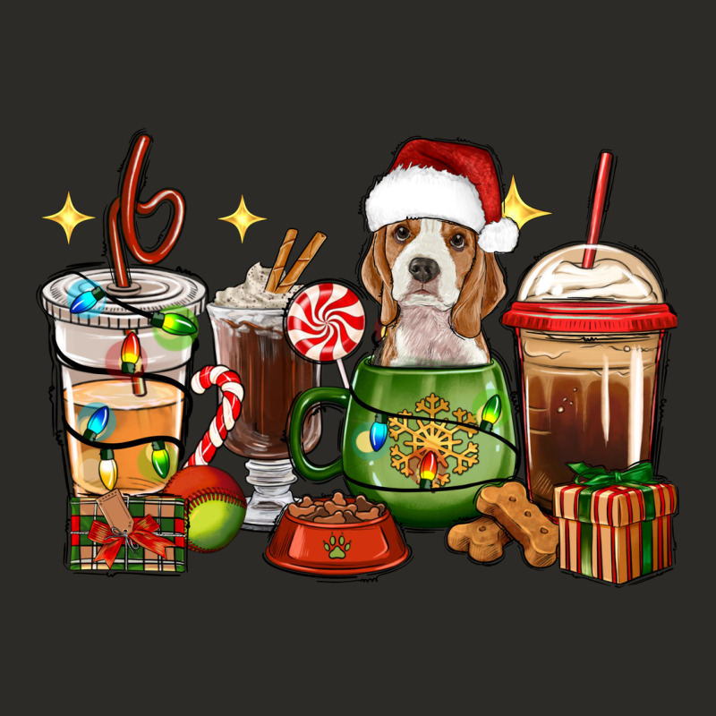 Christmas Coffee Cups With Beagle Heavy Core Tee by RanaPortraitStore | Teevron