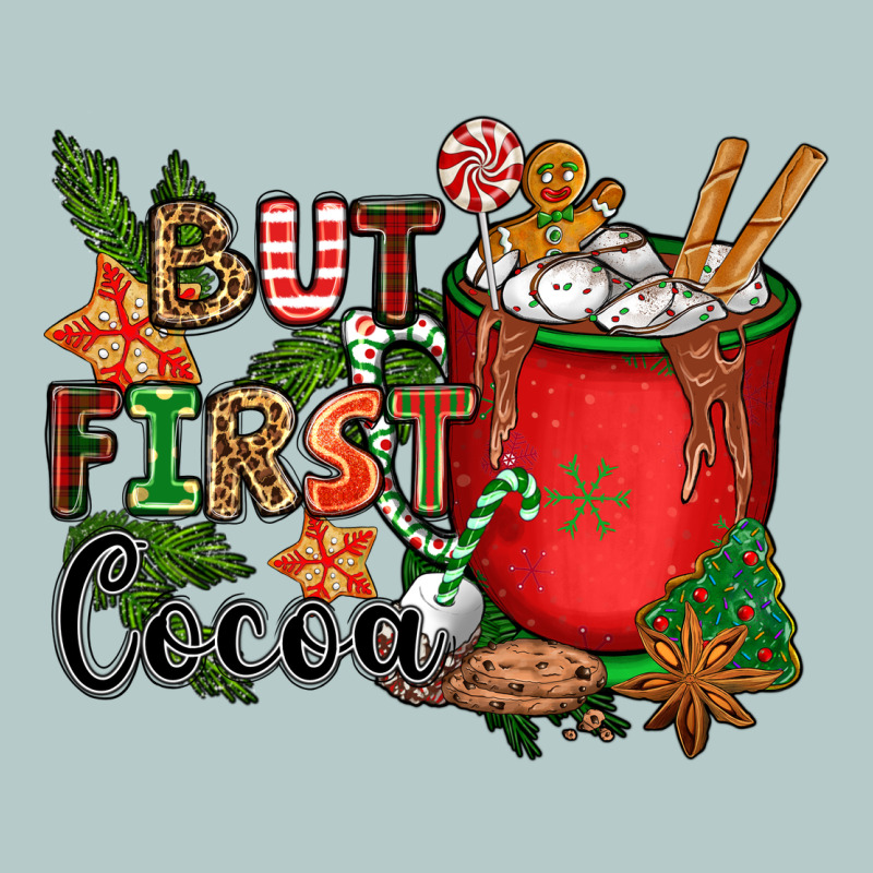 But First Cocoa Heavy Core Tee by CowGirlArtShop | Teevron