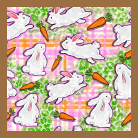 Easter Bunnies With Carrots Seamless Pattern Vintage Tee | Teevron