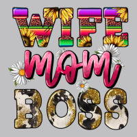 Wife Mom Boss Daisy Mother's Day Classic Tee | Teevron