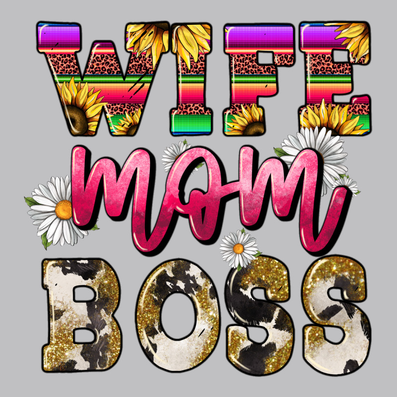 Wife Mom Boss Daisy Mother's Day Classic Tee by HowdyJamesFarm | Teevron