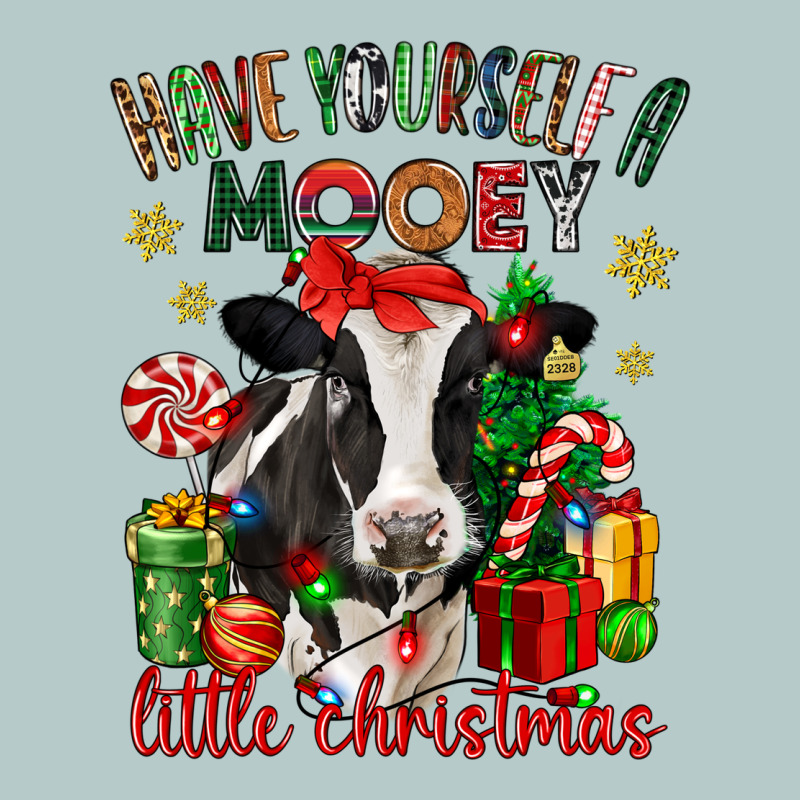 Have Yourself A Little Christmas Cow Heavy Core Tee by CowGirlArtShop | Teevron