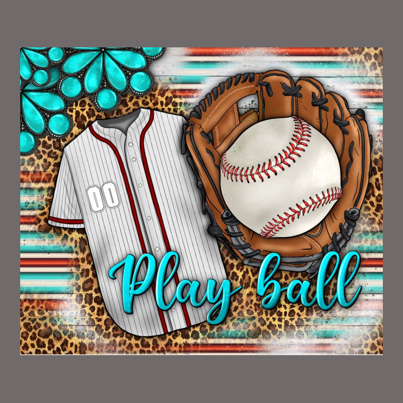 Baseball Play Ball With Leopard Mousepad Urban Heavy Tee by BundleAndBundleShop | Teevron
