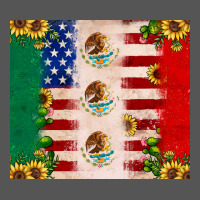 American Flag Mexico Flag Sunflower Cactus Zipper Hoodie | Teevron
