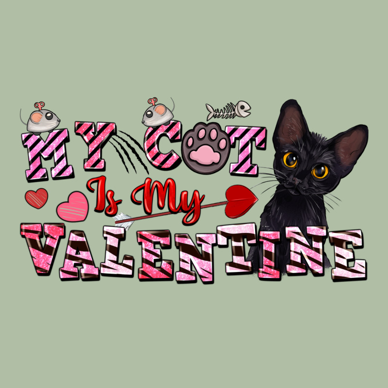 My Cat Is My Valentine Urban Heavy Tee by FaDigitalArtStudio | Teevron