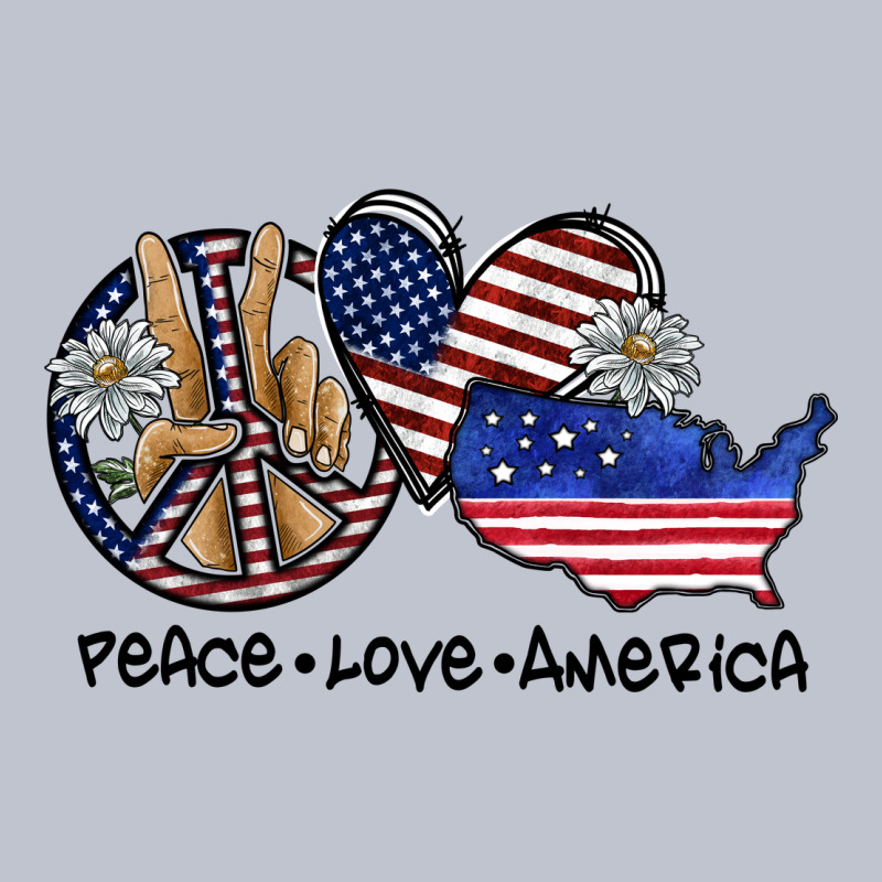 Peace Love America Premium Hoodie by SublimationCraftShop | Teevron