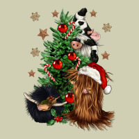 Heifer Cow Gnomies Christmas Tree Heavy Core Tee | Teevron