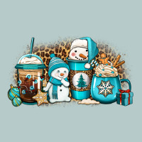 Winter Snowman Coffee Cups Heavy Core Tee | Teevron