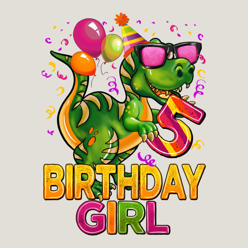 5 Rd Birthday Girl T Rex Pink Heavy Core Tee by CowGirlArtShop | Teevron