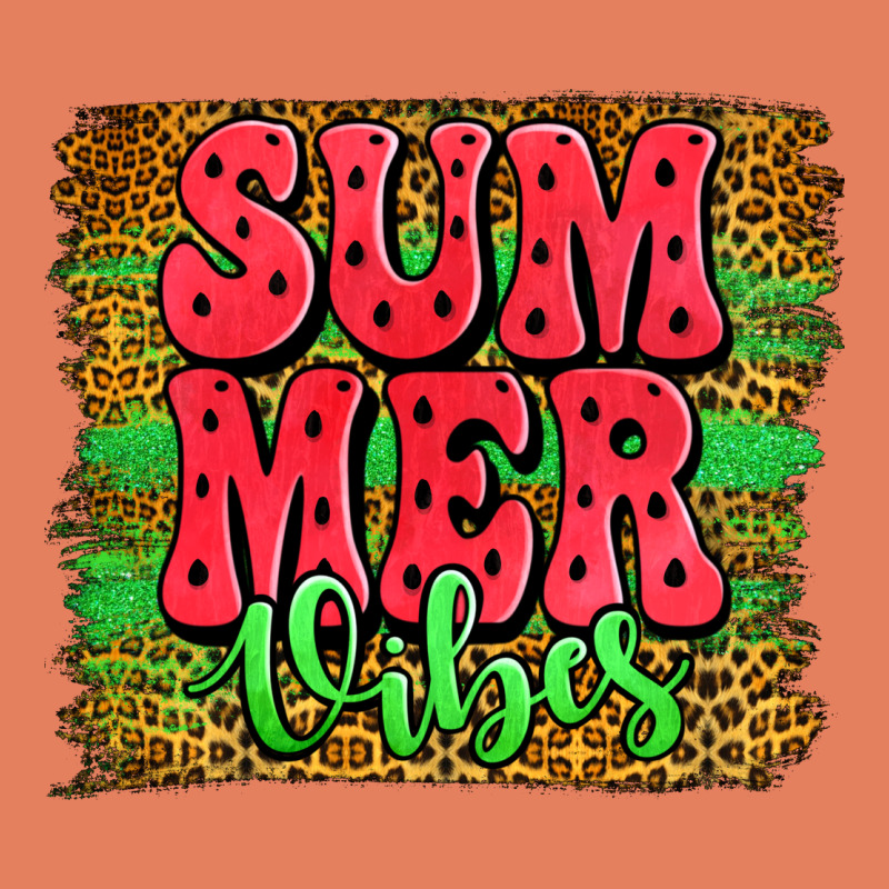 Summer Vibes Watermelon Leopard Background Classic Tee by Jasminsmagicworld | Teevron