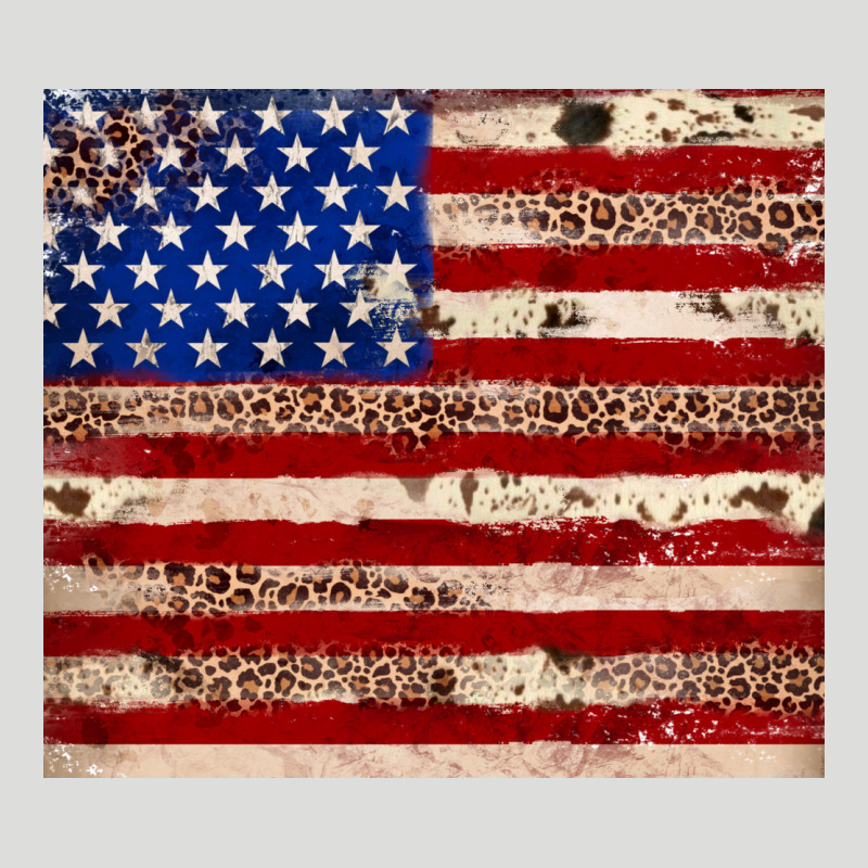 American Flag Leopard Cowhide Zipper Hoodie by JahusDesignShop | Teevron