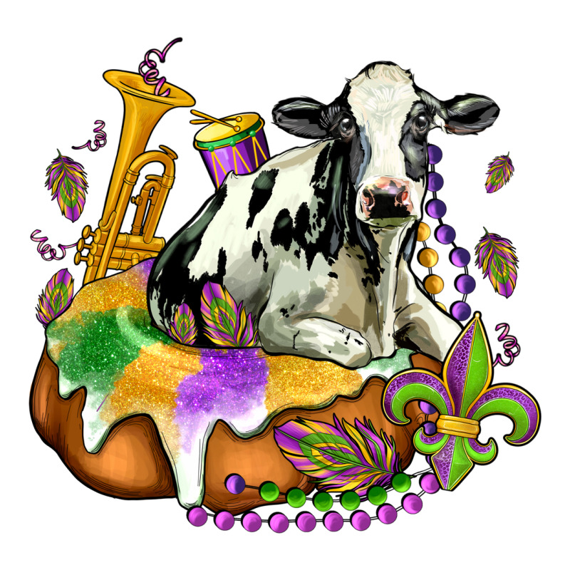 Holstein Mardi Gras Premium Tee by OliviaCreatesArt | Teevron