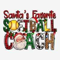 Santa's Favorite Softball Coach For Christmas Urban Heavy Tee | Teevron