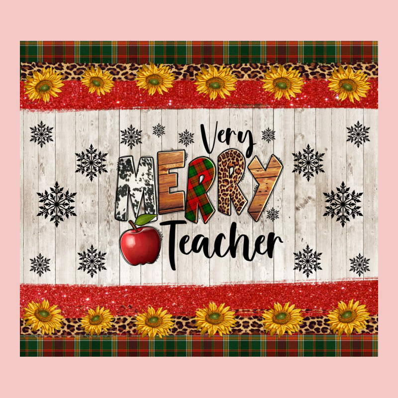 Very Merry Teacher Urban Heavy Tee by Jasminsmagicworld | Teevron
