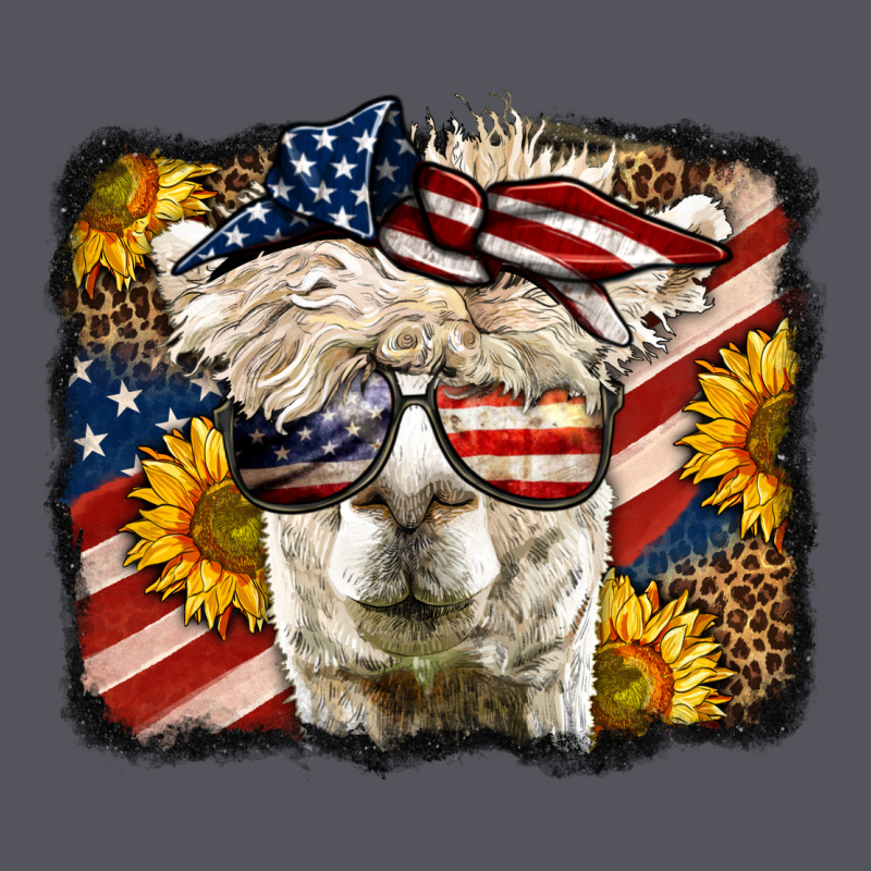 Western 4th Of July Lama Background Vintage Hoodie by LillyAllenDesigns | Teevron