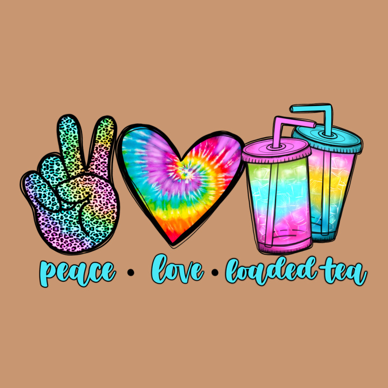 Peace Love Loaded Tea Heavyweight Hoodie by JahusDesignShop | Teevron