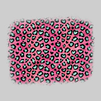 Pink Glitter Leopard With Heart Background Premium Tee | Teevron