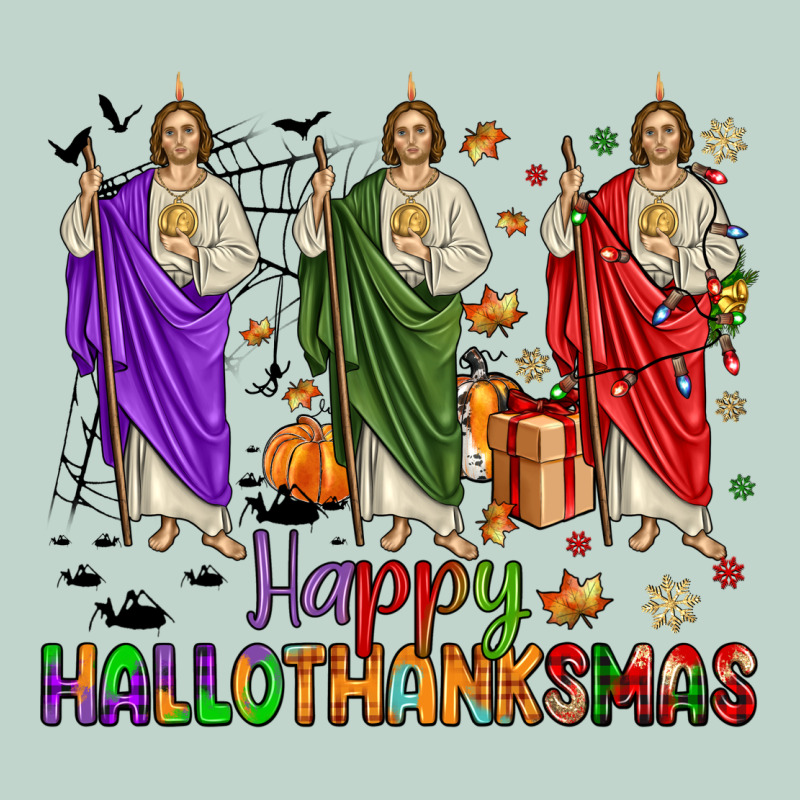 San Judas Happy  Hallothanksmas Zipper Hoodie by JahusDesignShop | Teevron