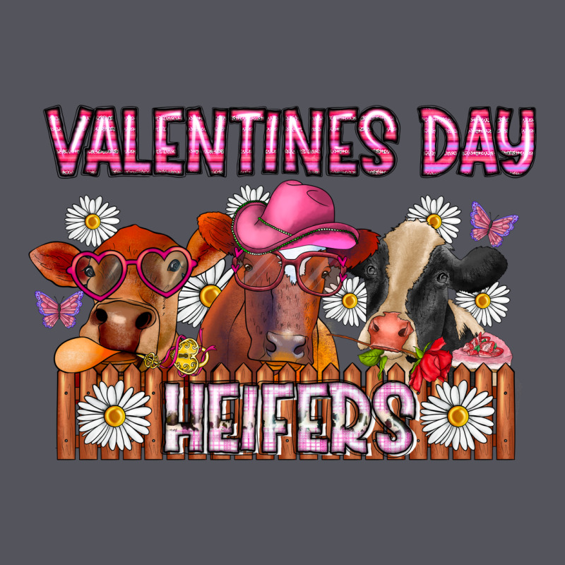 Valentines Day Heifers Vintage Hoodie by CowhideDigitalArt | Teevron