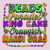 Beads Parades King Cake Crawfish Mardi Gras Ladies Tee | Teevron
