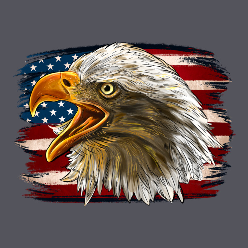Western American Flag Eagle Vintage Hoodie by LillyAllenDesigns | Teevron