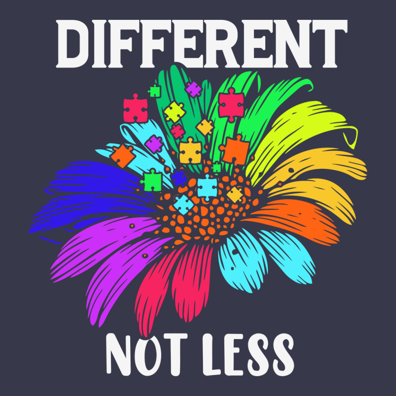 Different Not Less Daisy Autism Puzzle Long Sleeve Tee by CowhideDigitalArt | Teevron