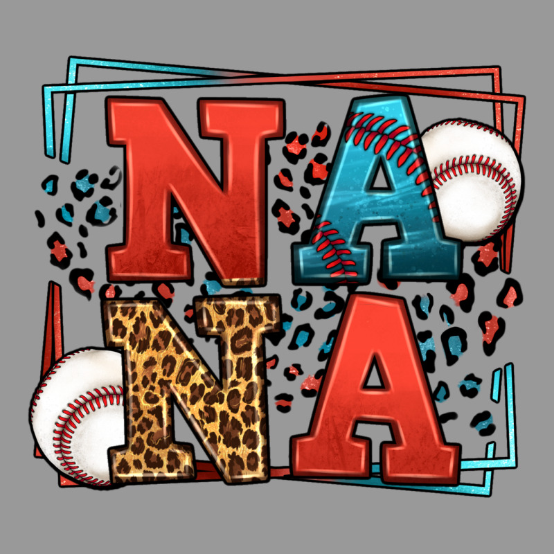 Baseball Nana Leopard Frame Vintage Hoodie by LillyAllenDesigns | Teevron