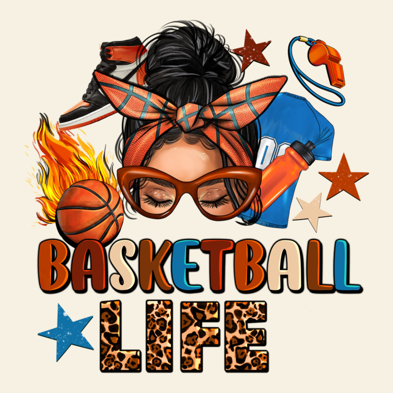 Basketball Life Messy Bun Vintage Tee by FaDigitalArtStudio | Teevron