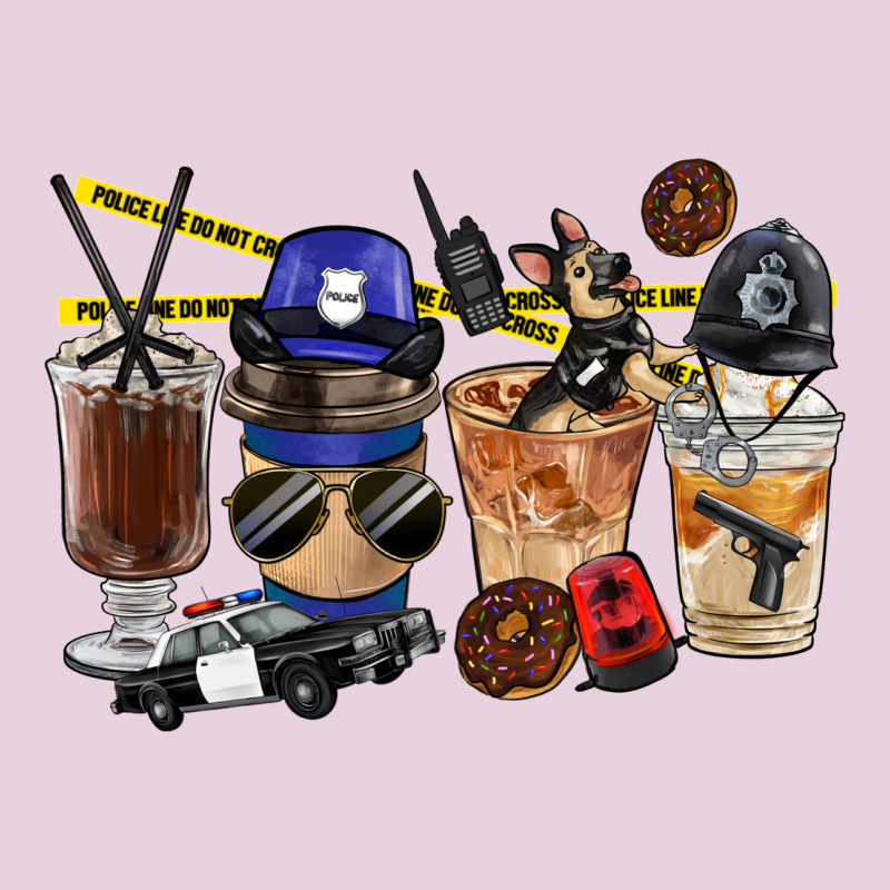 Police Coffee Cups Ladies Tee by FaDigitalArtStudio | Teevron