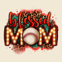 Blessed Baseball Mom Lightbulb Letters Premium Tee | Teevron