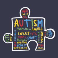 Autism Puzzle Piece Words Autistic Long Sleeve Tee | Teevron