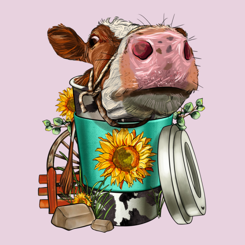Simmental Cow Coffee Cup Ladies Tee by FaDigitalArtStudio | Teevron
