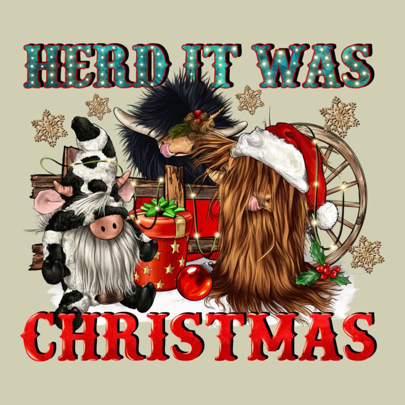 Herd It Was Christmas Heavy Core Tee by CowGirlArtShop | Teevron