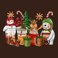 Christmas Polar Bear Reindeer And Snowman Coffee C Heavy Core Tee | Teevron