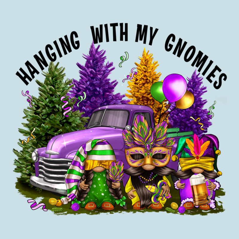 Mardi Gras Hanging With My Gnomies Ladies Tee by FaDigitalArtStudio | Teevron