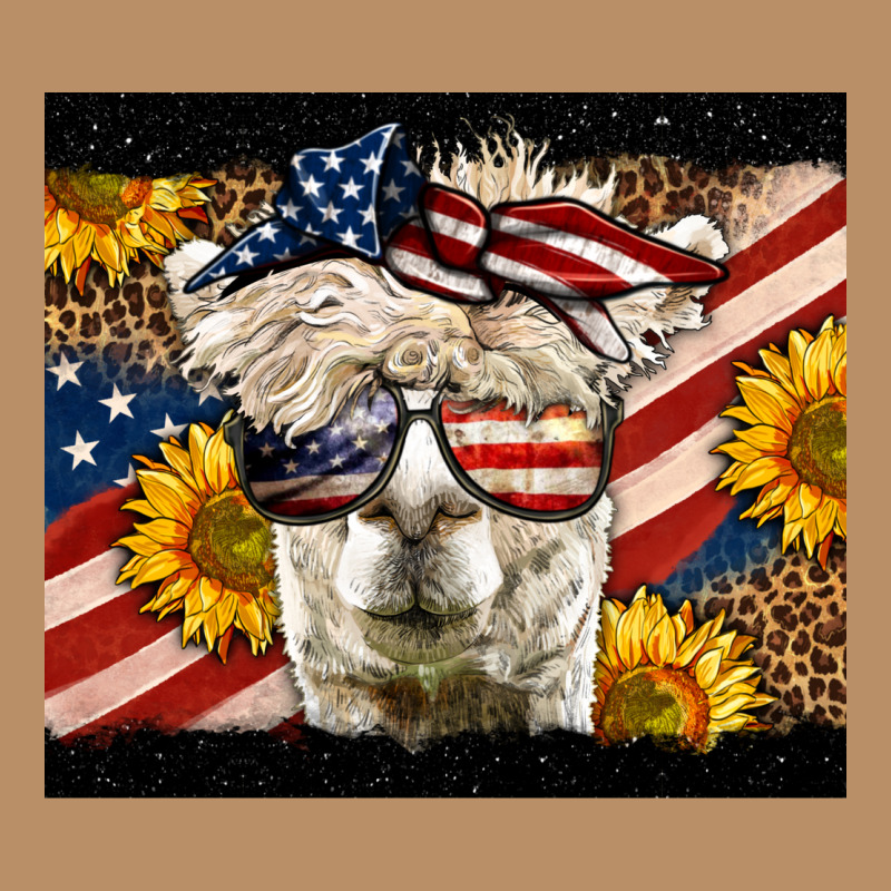 Western 4th Of July Lama Vintage Hoodie by LillyAllenDesigns | Teevron
