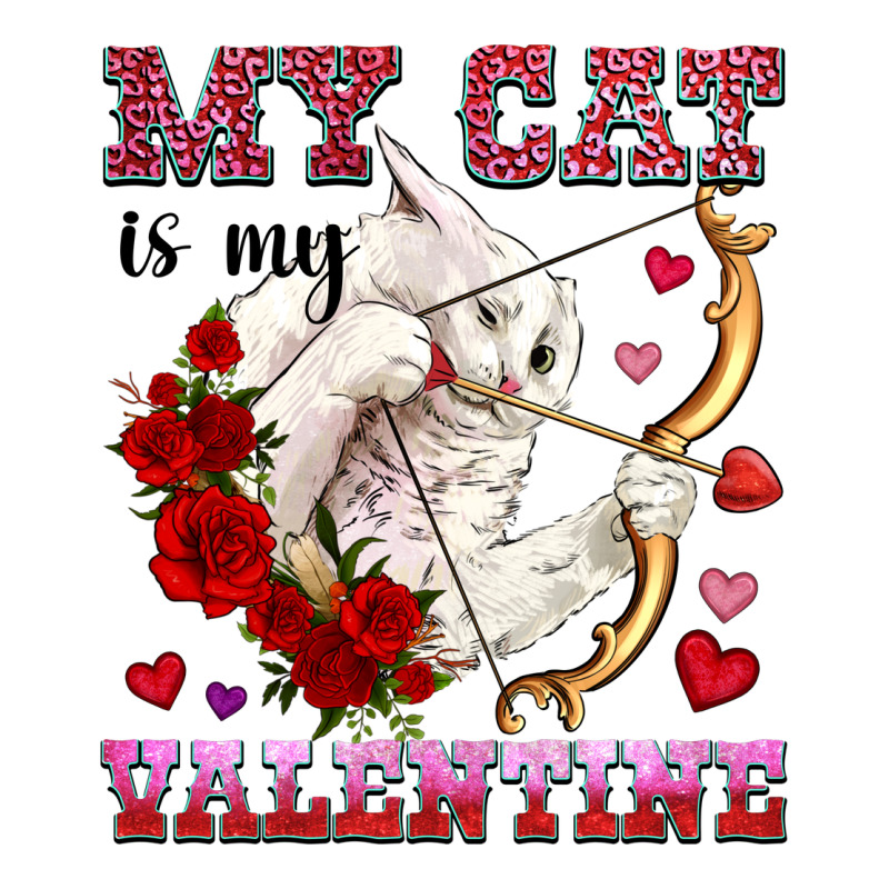 My Cat Is My Valentine Premium Tee by OliviaCreatesArt | Teevron