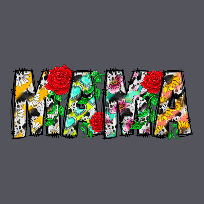 Floral Animal Print Mama Vintage Hoodie by CowhideDigitalArt | Teevron
