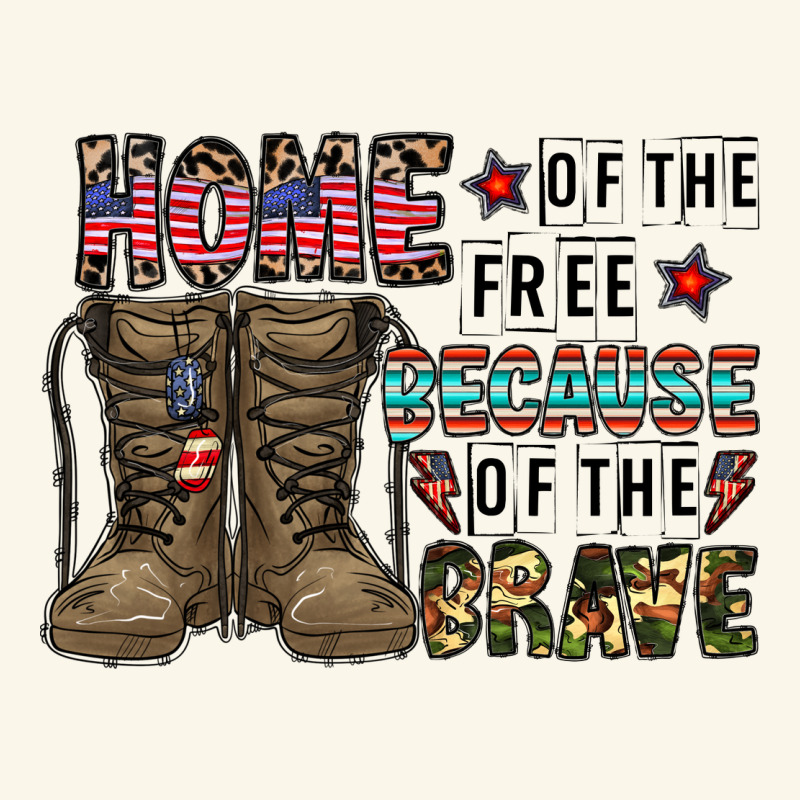 Home Of The Free Beacause Of The Brave Premium Hoodie by CowhideDigitalArt | Teevron